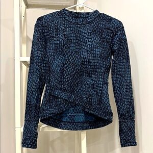 Lululemon Women's Black Patterned Top